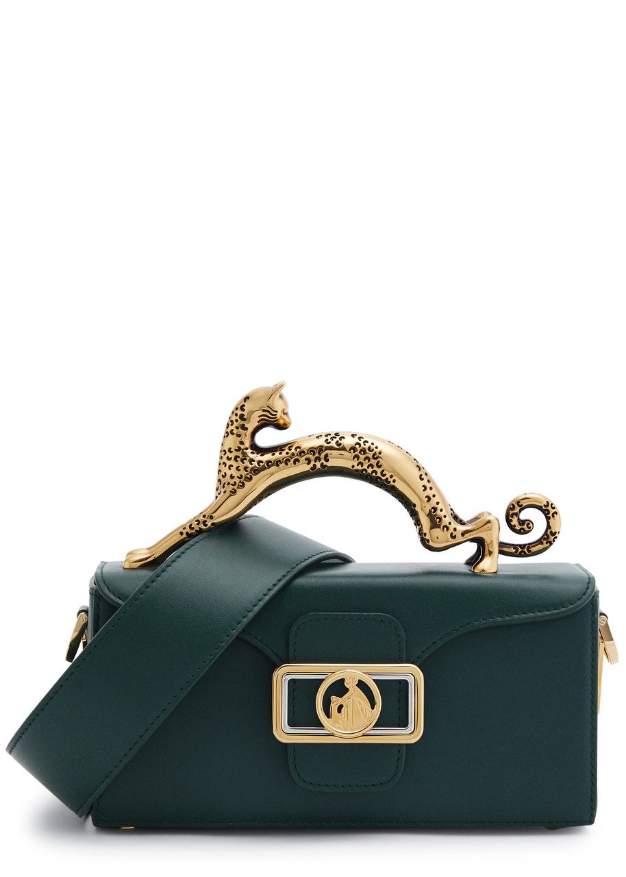 Pencil Cat Nano Leather Top Handle Bag