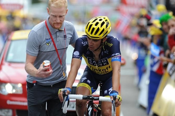 Alberto Contador had a rough day in the saddle