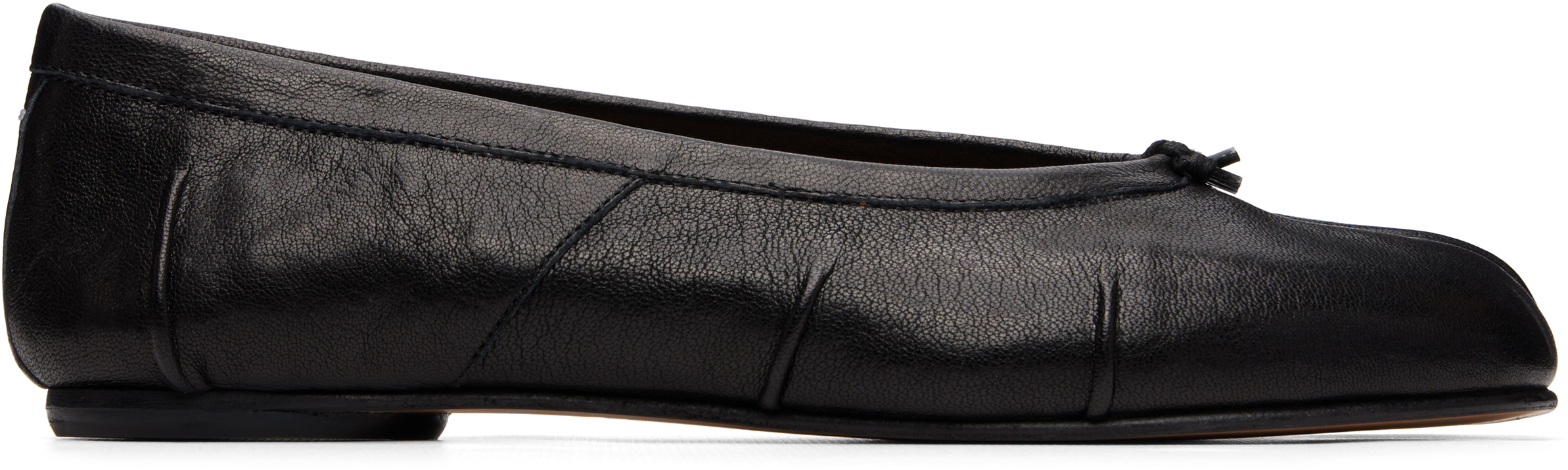 Black Tabi New Ballerina Flats