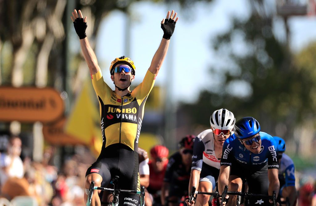 Wout van Aert (Jumbo-Visma) takes his second win in the Tour de France