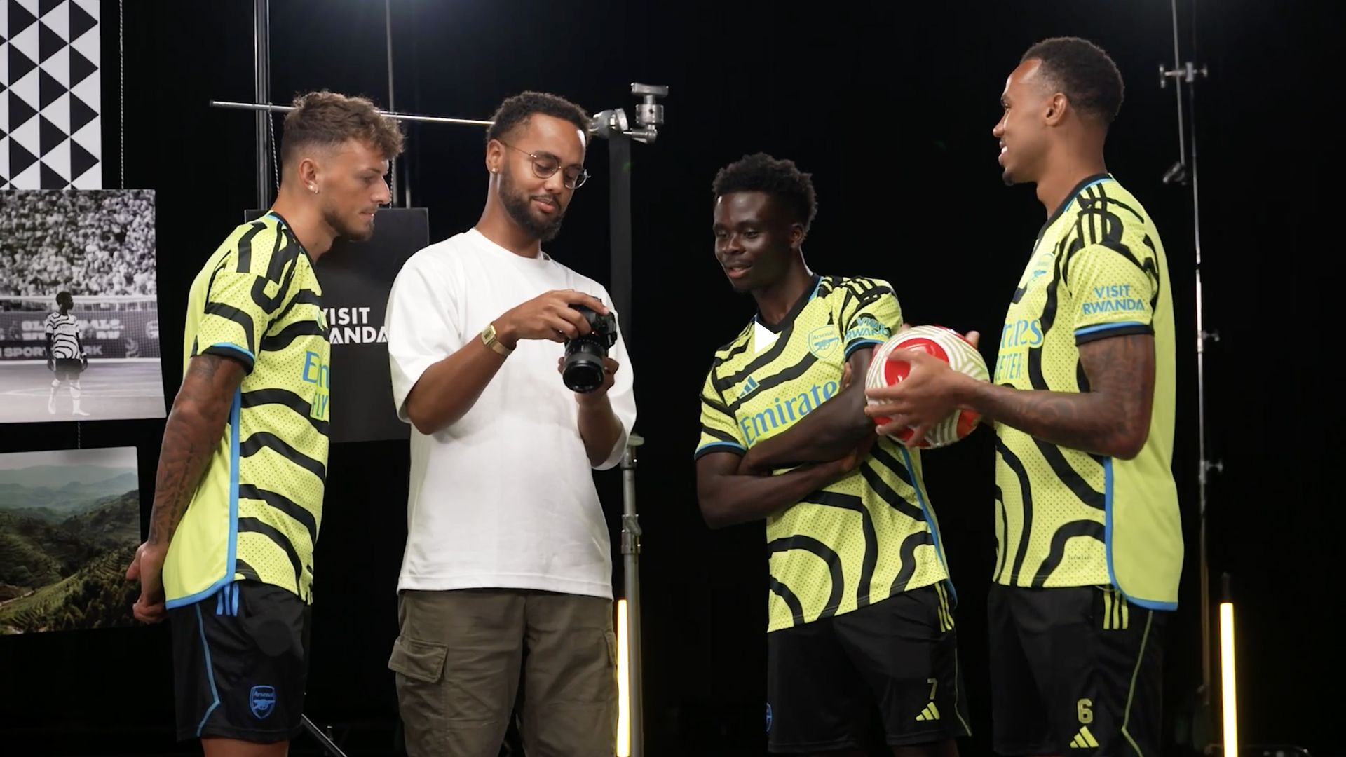 Swapping FIFA for photography Arsenal players switch soccer for Sony