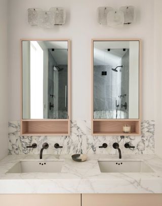 a modern bathroom vanity