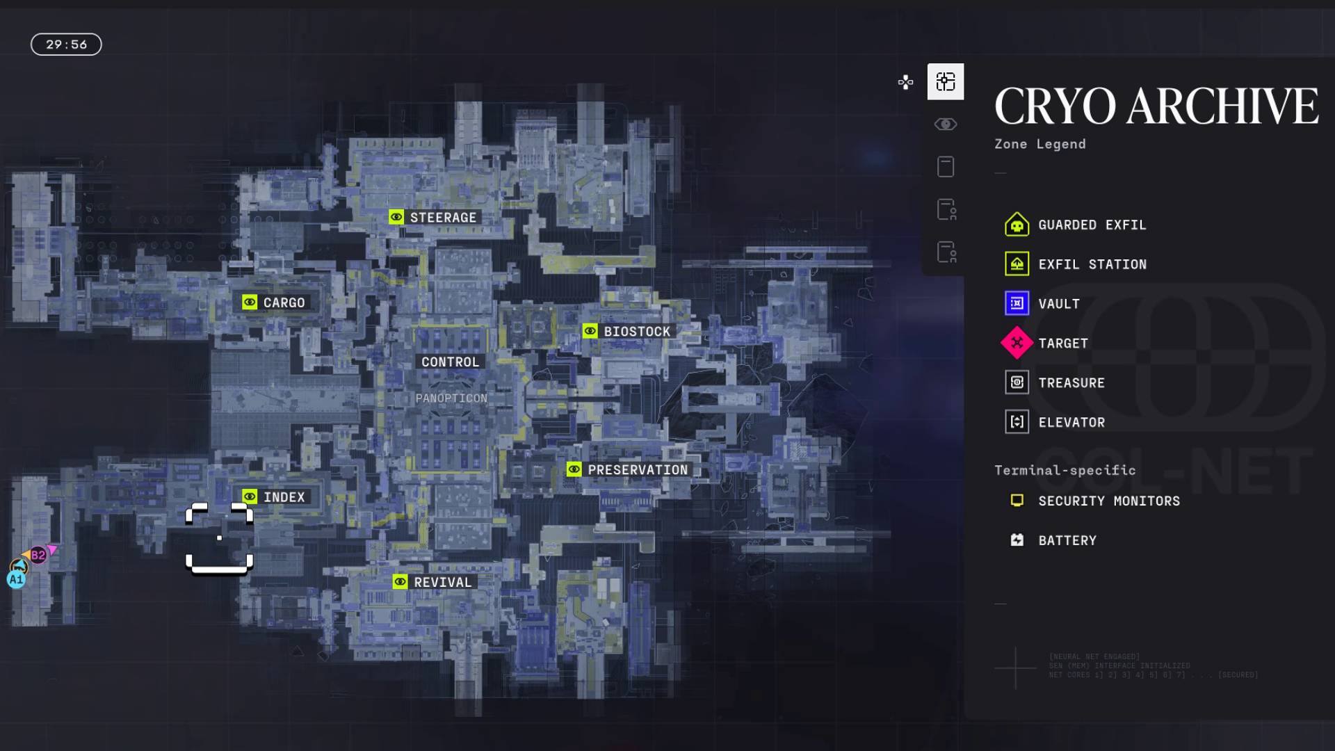 Marathon Cryo Archive full map