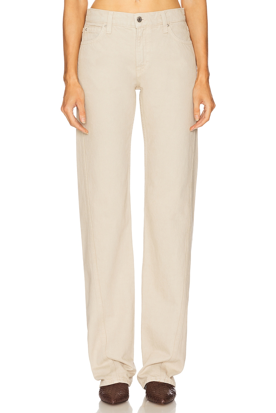 GRLFRND Graham Low Rise Straight Twisted Seam