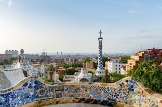 A view of the Barcelona skyline