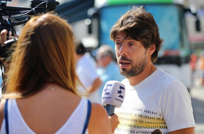 Former professional Óscar Freire was at the race today