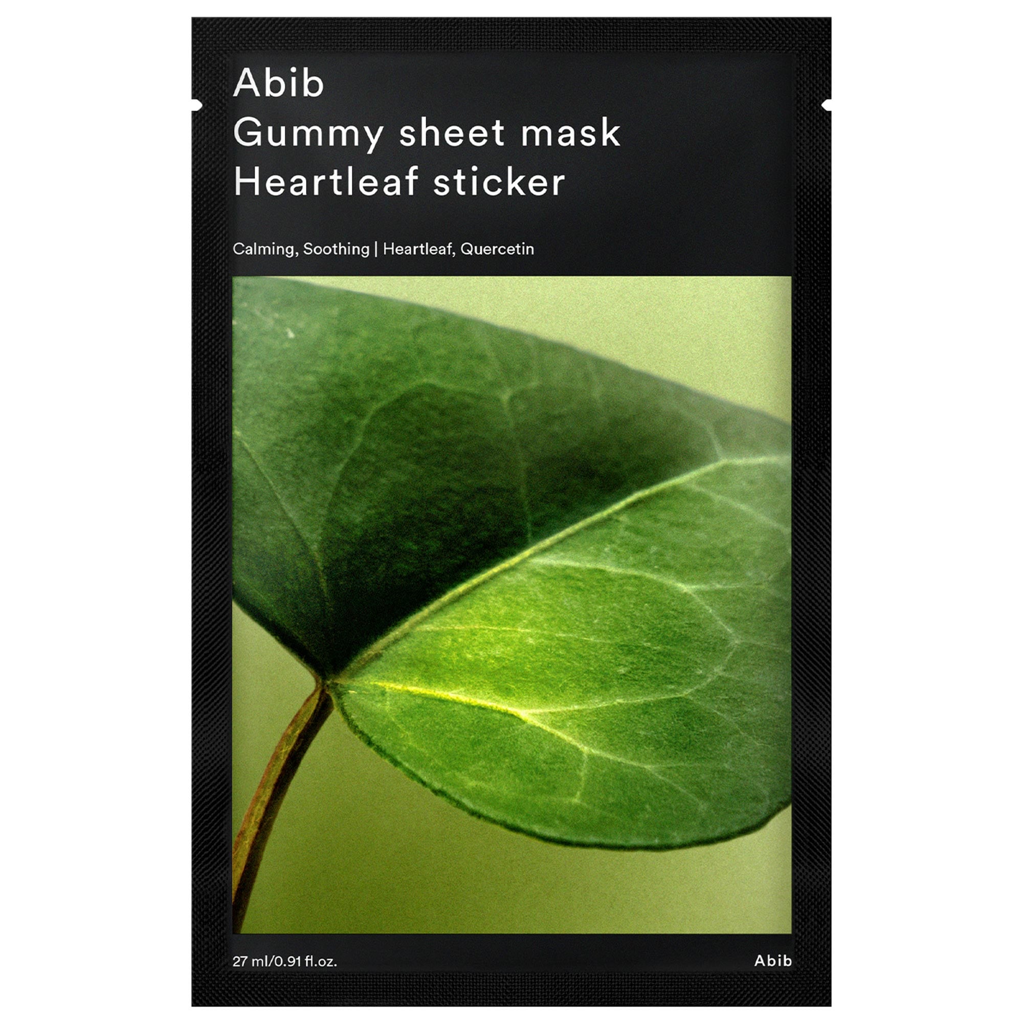 Gummy Sheet Mask Heartleaf Sticker Korean Face Mask for Sensitive Skin, Soothing &amp;amp; Redness Relief