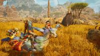 Monster Hunter Wilds; images if creatures in a PlayStation 5 game