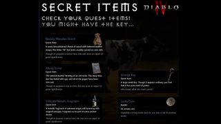 Items described in text above that have been found through data mining in Diablo 4