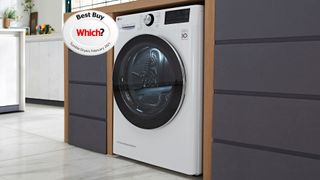 LG FDV909W EcoHybrid™ Tumble Dryer
