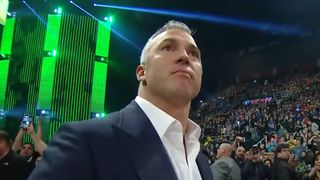 A determined Shane McMahon heading to the ring