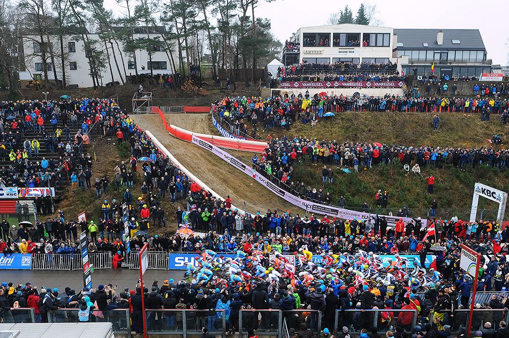 The view of the start from above