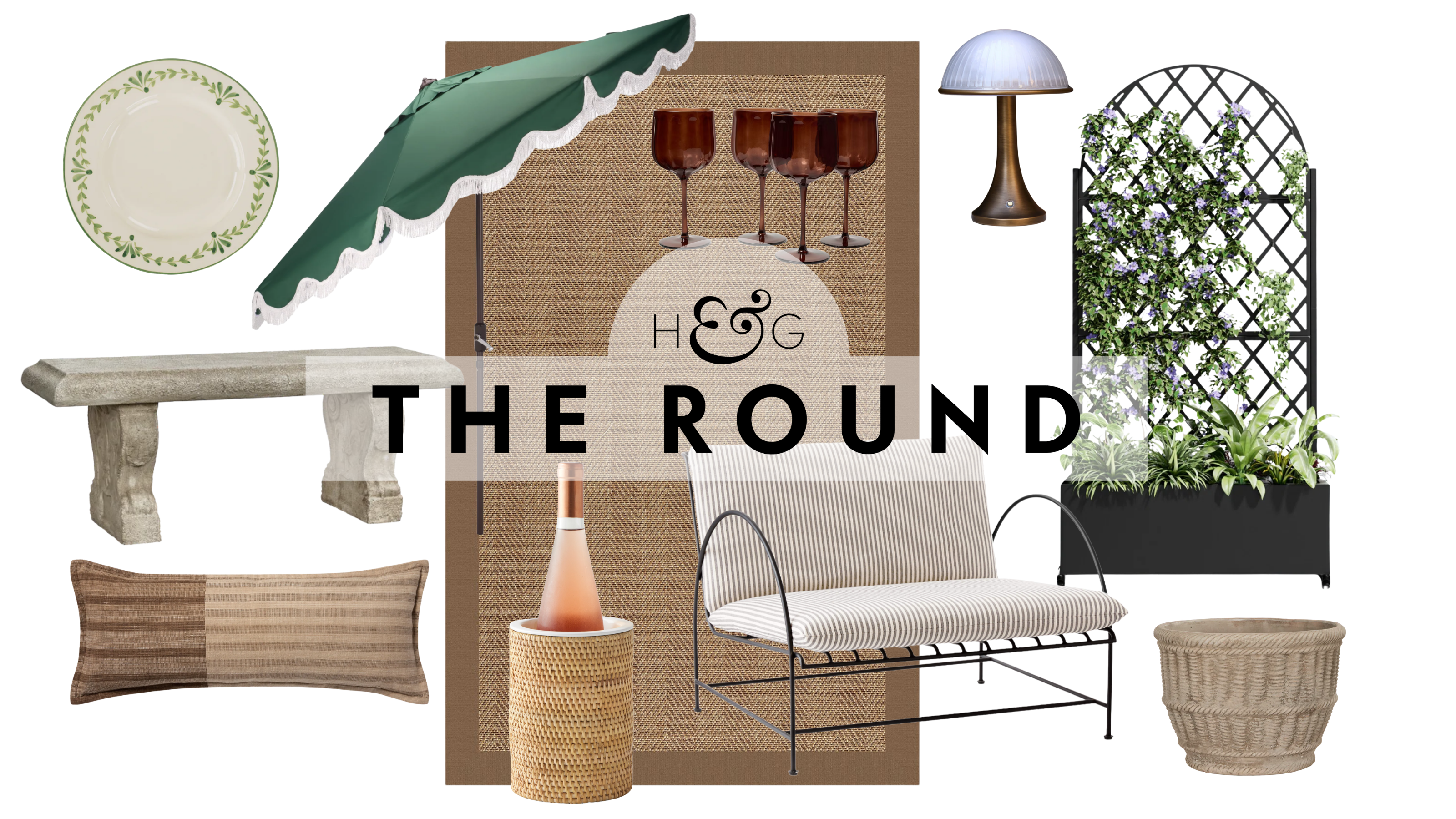 outdoor decor inspired by Napa vineyard living