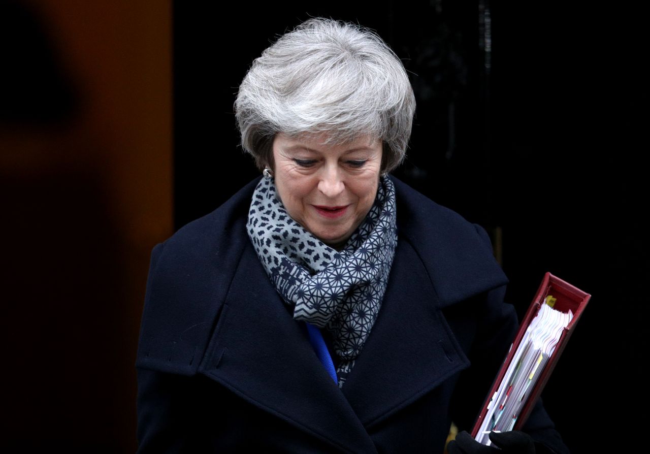 Theresa May leaves 10 Downing Street