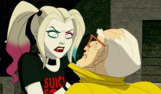 harley quinn in suicide squad shirt dc universe show
