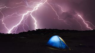 how to avoid getting struck by lightning: camper lightning