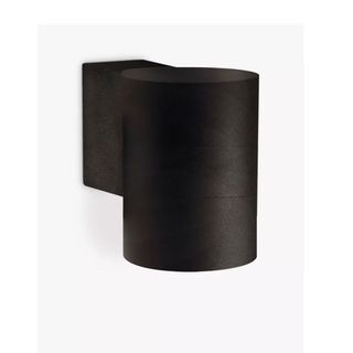 black outdoor wall light