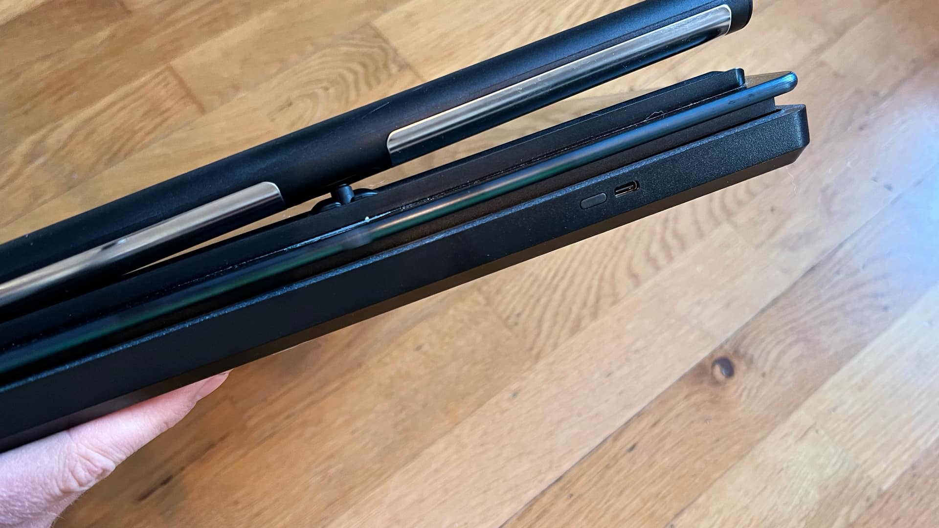 Withings Bodyscan mot trägolv