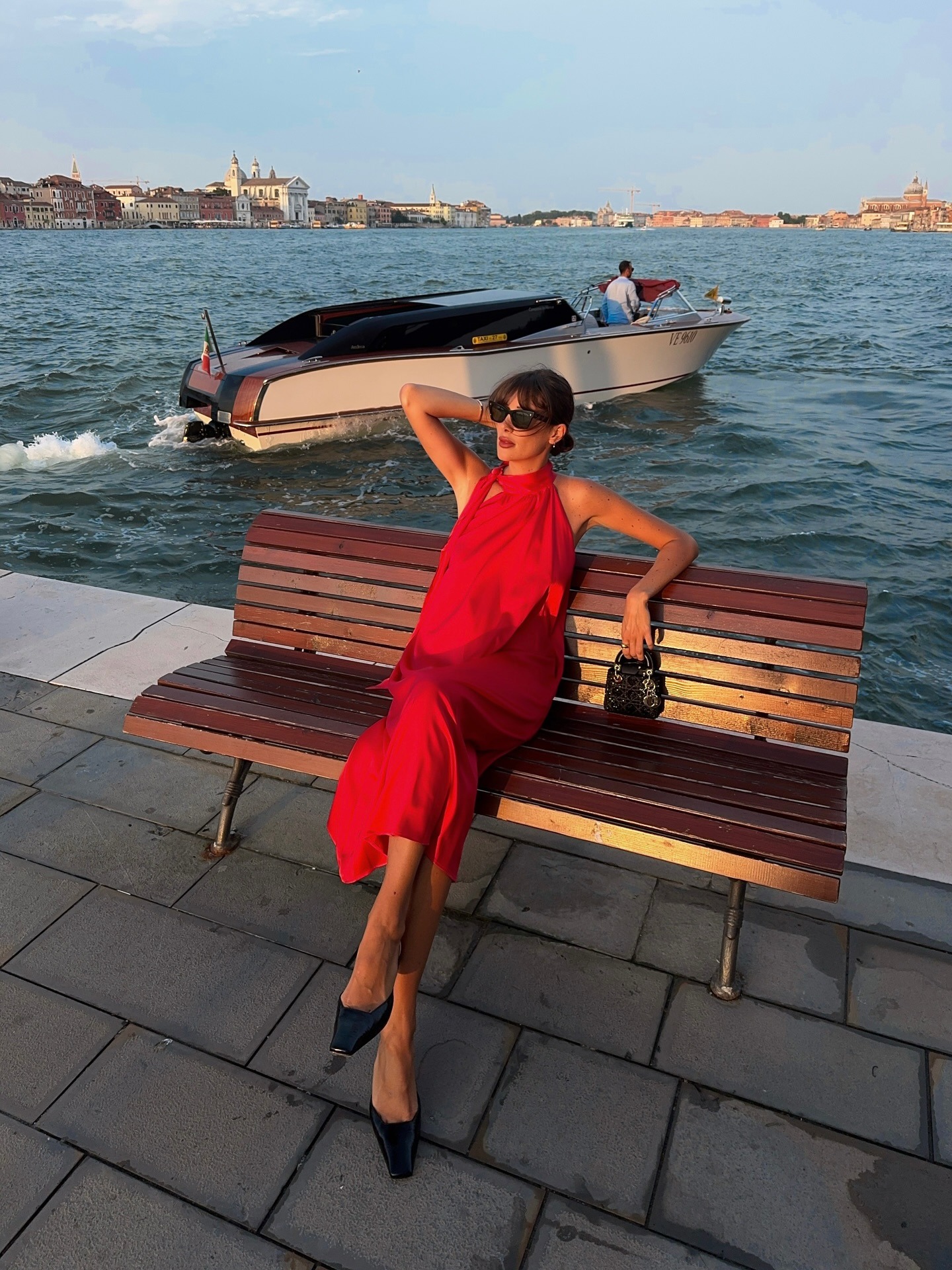 @juliesfi in a high neck dress