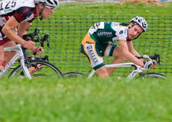 An aggressive Marsh Cooper (Kelly Benefit Strategies) starts to show signs of his earlier efforts.