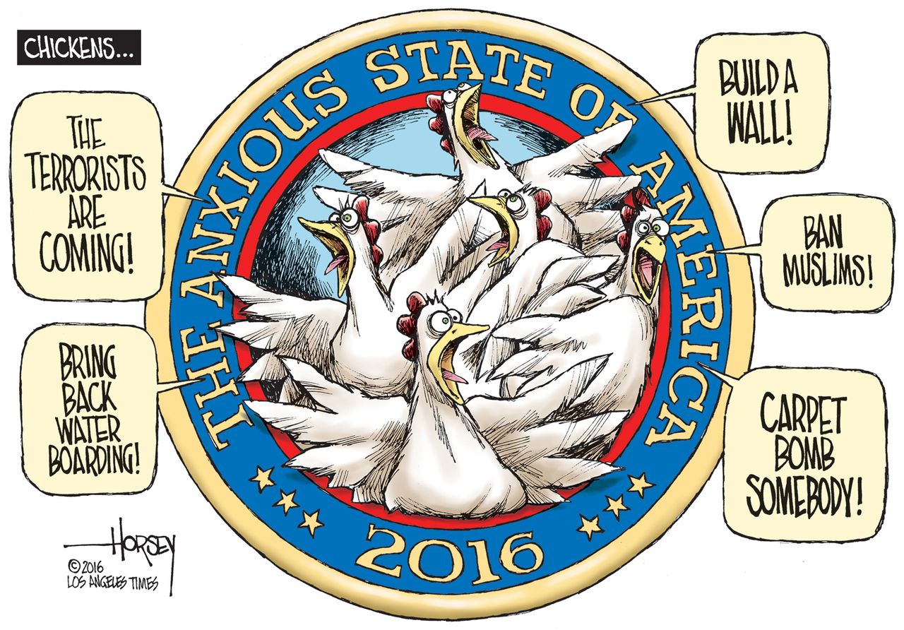 Editorial Cartoon U.S. Terror Threats 2016