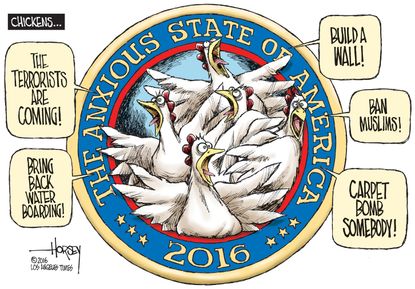 Editorial Cartoon U.S. Terror Threats 2016