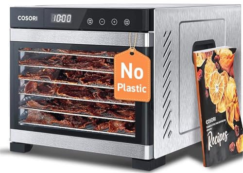 Cosori Food Dehydrator, Bigger Than 7 Trays With Large 6.5 Ft&amp;sup2; Drying Space