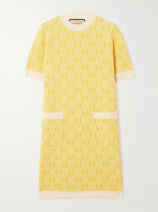 Wool-Jacquard Mini Dress