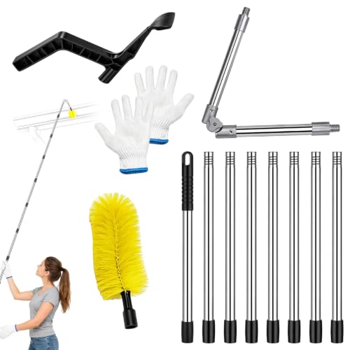 Telescopic Gutter Cleaner Kit 4m Brush Scoop Gutter Cleaning Tools