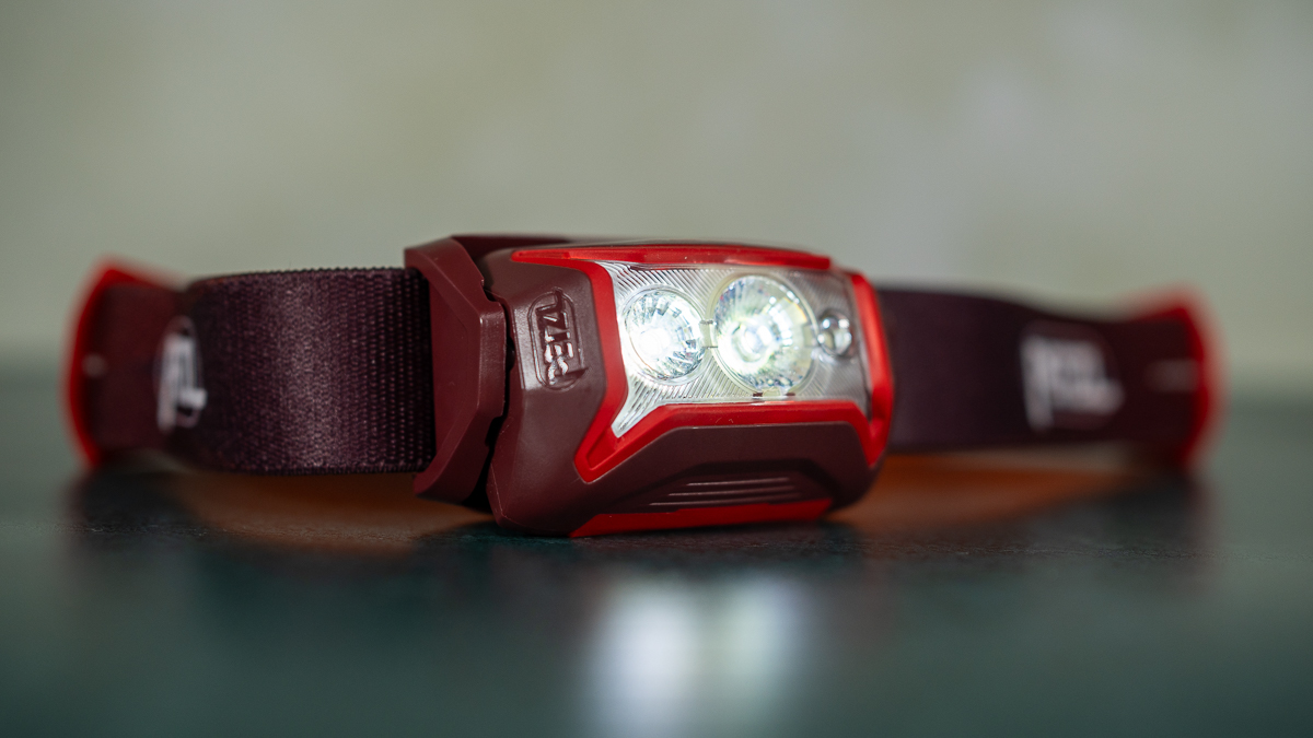 Petzl Actik Core on a green surface