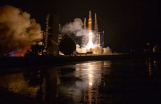 NASA's Parker Solar Probe launches on its ambitious mission to fly through the sun's corona on Aug. 12, 2018. The spacecraft launched from Cape Canaveral Air Force Station in Florida atop a ULA Delta IV rocket.