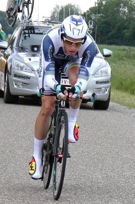 Lieuwe Westra (Vacansoleil) on his way to the Dutch TT title