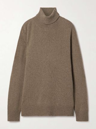 Hepny Mélange Cashmere Turtleneck Sweater