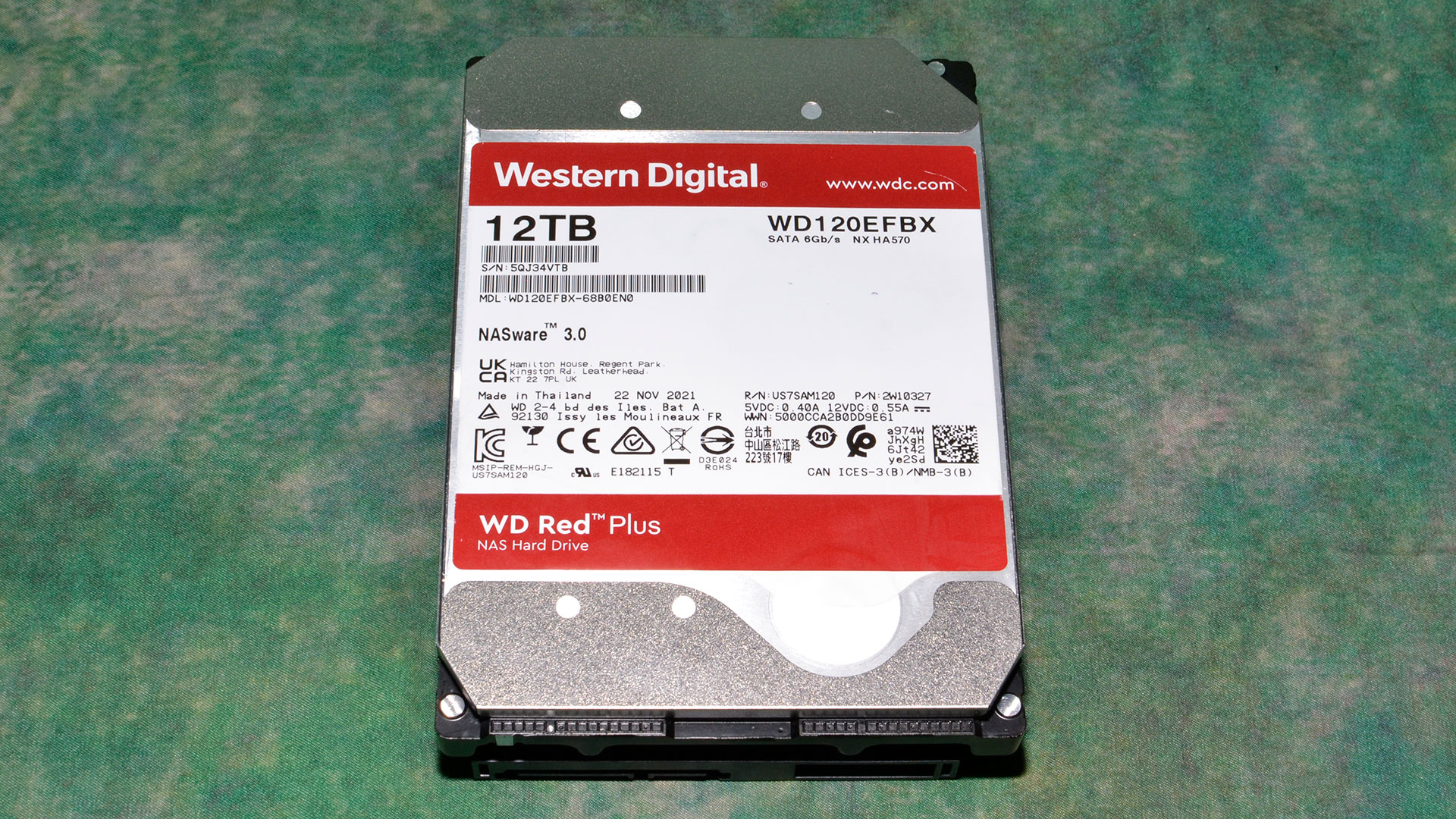 WD 12TB Red Plus 7200 rpm SATA III 3.5 WD120EFBX-SPB0EN0 B&H