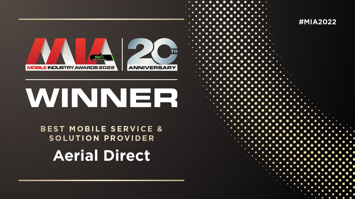 Mobile Industry Awards 2022 Aerial Direct wins Best Mobile Service