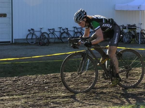 Mary McConneloug gets down in the drops and gives it plenty.