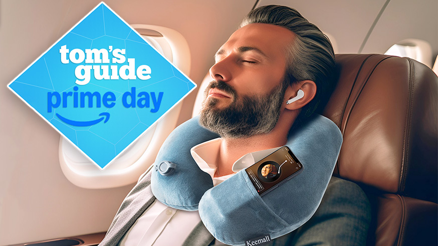 Keemall Inflatable Travel Neck Pillow