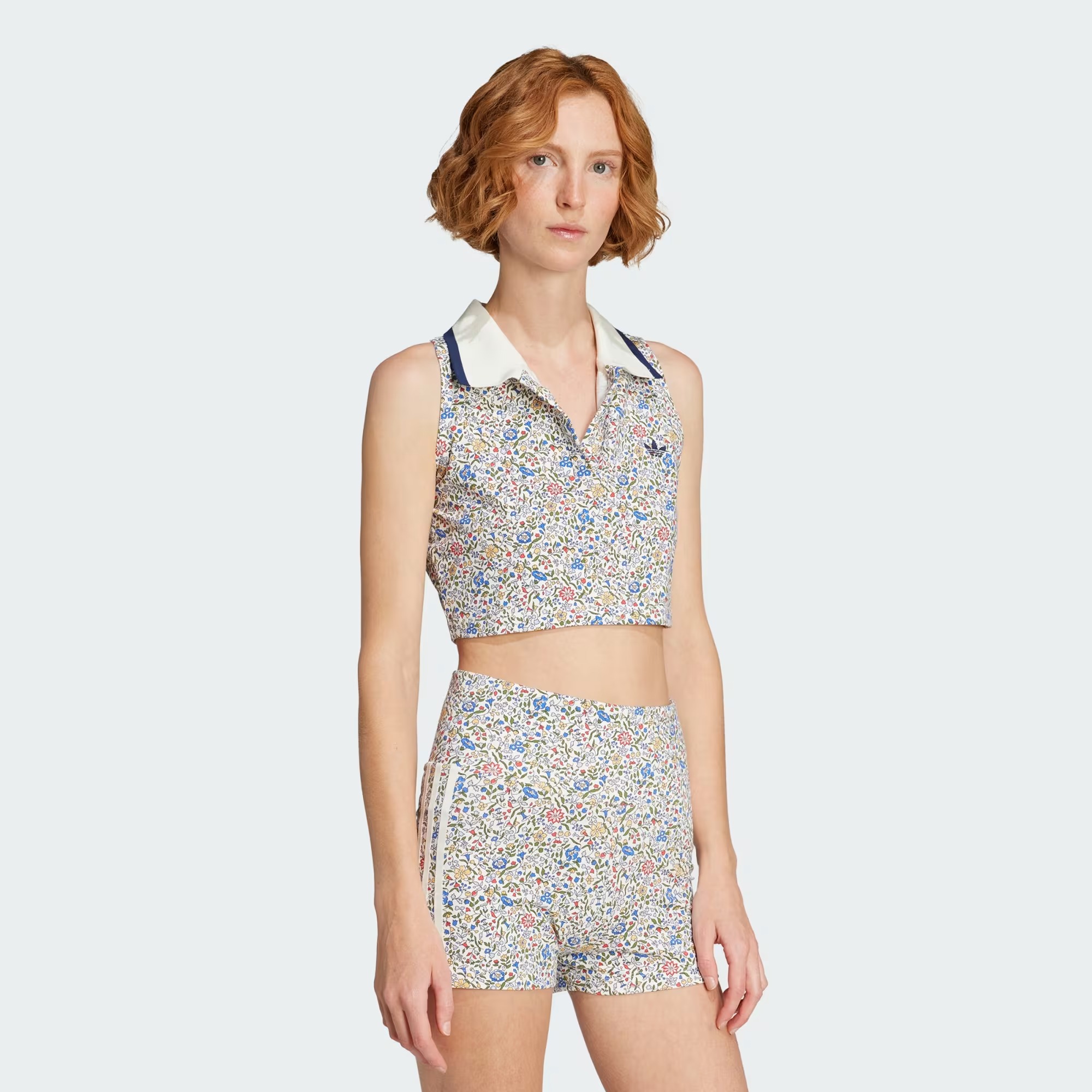 adidas, Adidas Originals X Liberty London Sleeveless Crop Polo