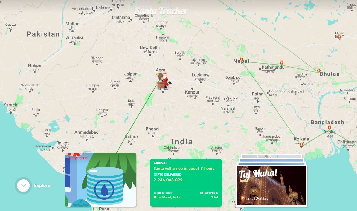Google Santa Tracker India