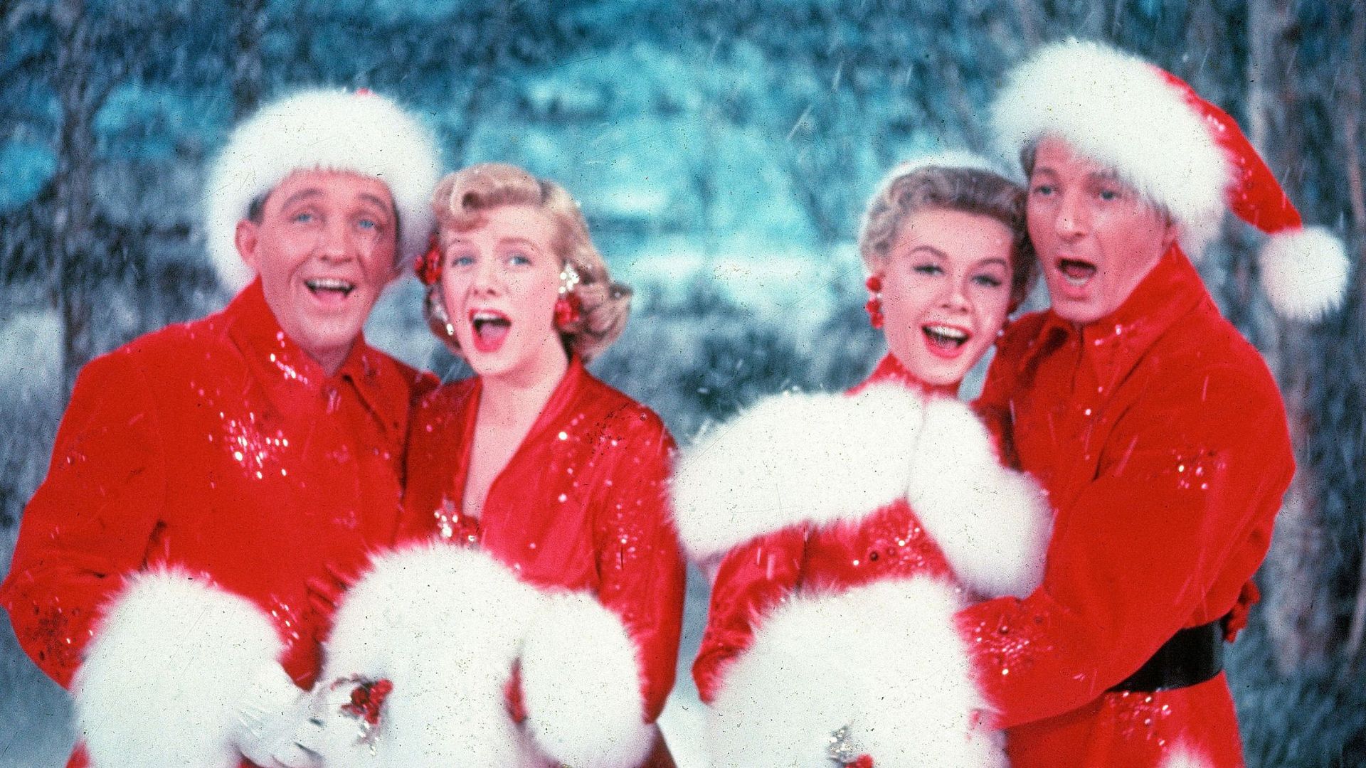 White Christmas scene