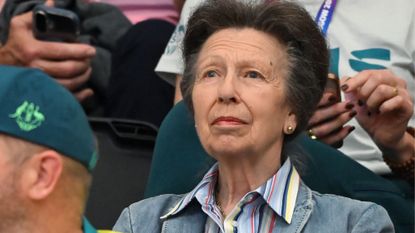 Anne, Princess Royal watches the action during day seven of the Glasgow 2026 Commonwealth Games at Glasgow International Arena on July 30, 2026