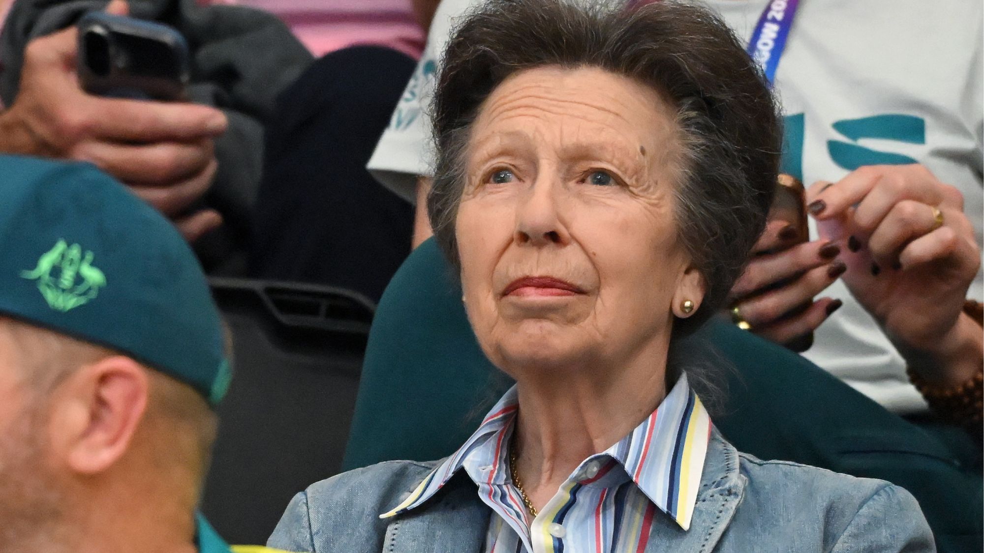 Anne, Princess Royal watches the action during day seven of the Glasgow 2026 Commonwealth Games at Glasgow International Arena on July 30, 2026