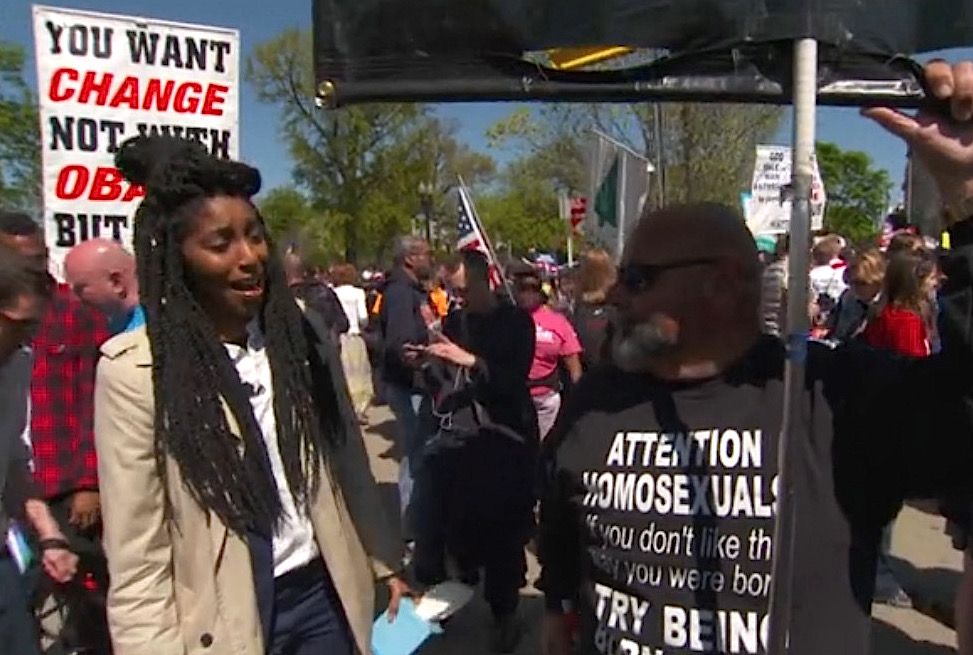 The Daily Show holds a mock graduation for anti-gay-marriage protesters