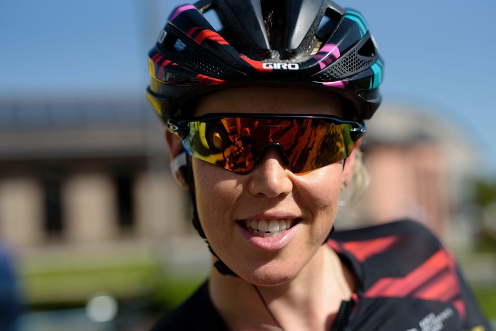 Tiffany Cromwell (CANYON//SRAM Racing) at the 108 km Stage 2 of the Lotto Belgium Tour 2016