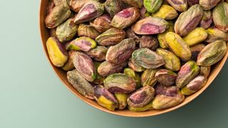 Bowl of shelled pistachios