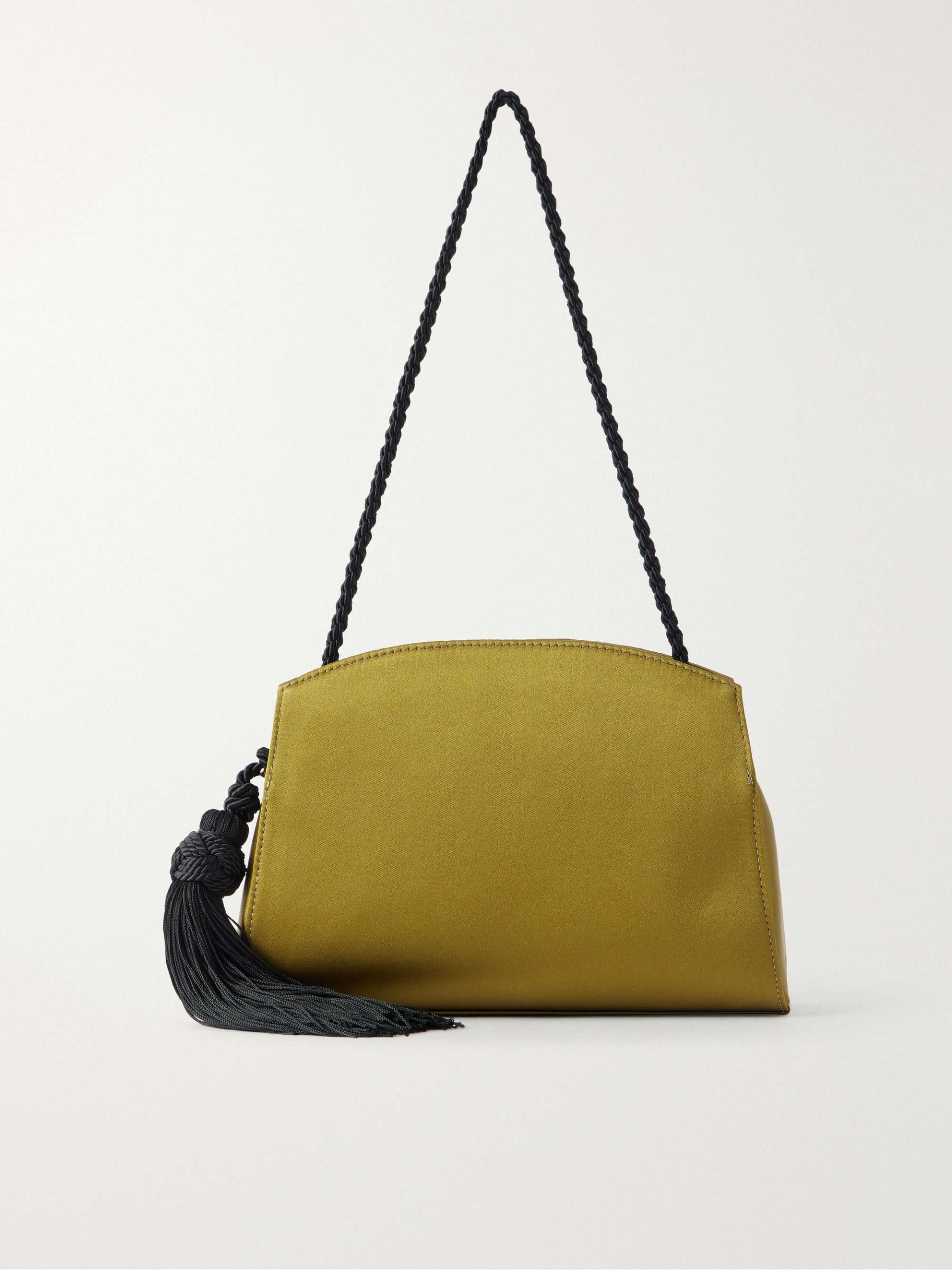 Tassel Satin Shoulder Bag