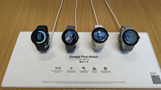 Google Pixel Watch colors at the hands-on