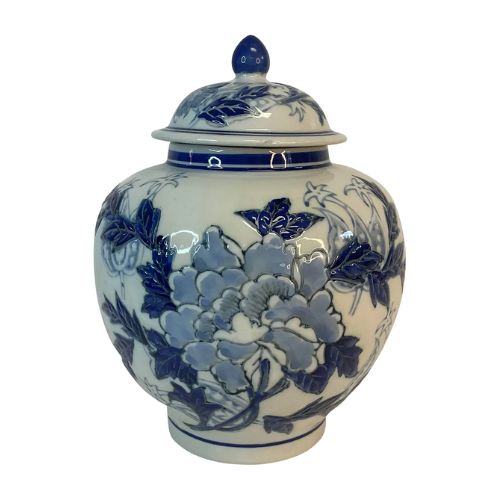 Mid-Century Vintage Asian Chinoiserie Ginger Jar