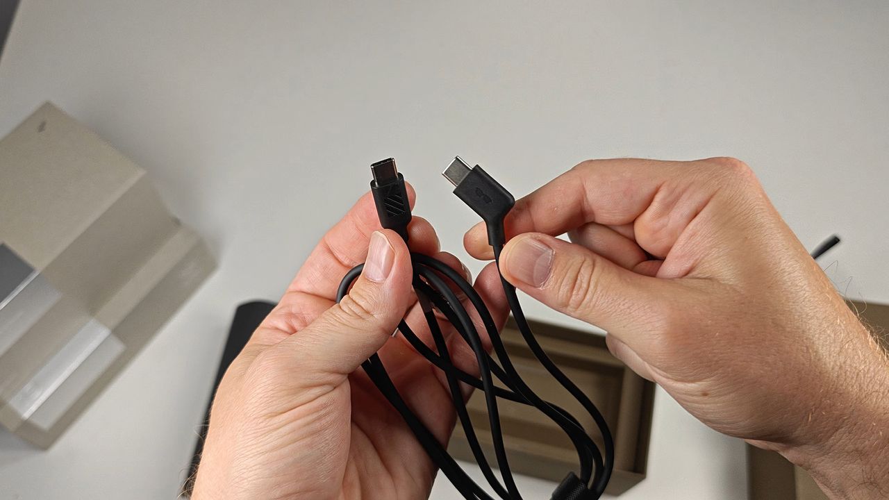 The cable that comes with RayNeo GT smart glasses