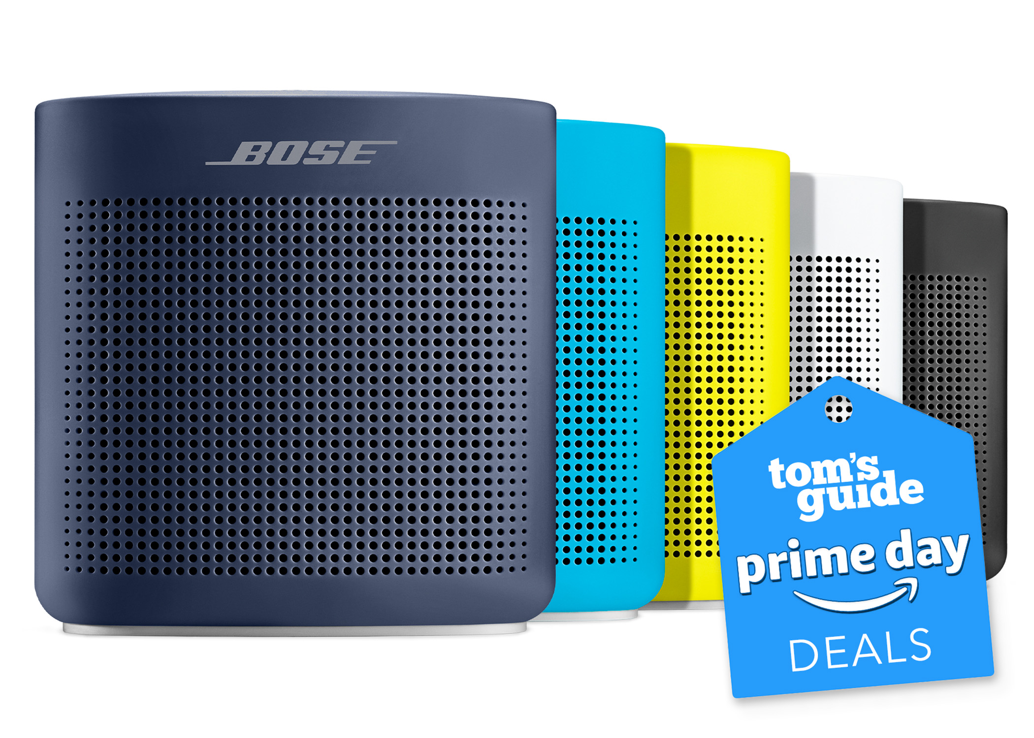 Image of Bose SoundLink Color speakers in different colors with deal tag